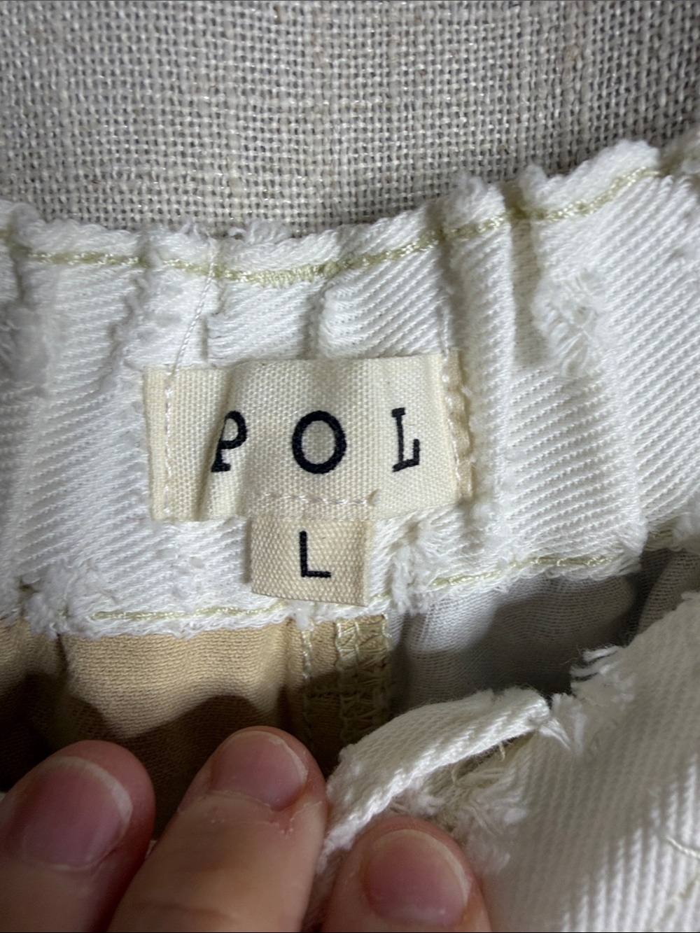 POL Patchwork Maxi Skirt in Beige, Cream & White - Picture 2 of 3